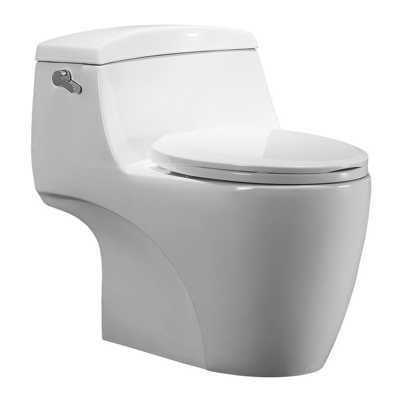 Modern Siphon Jet Toilet Bowl Cotton White Bidet Toilet with Seat for Bathroom