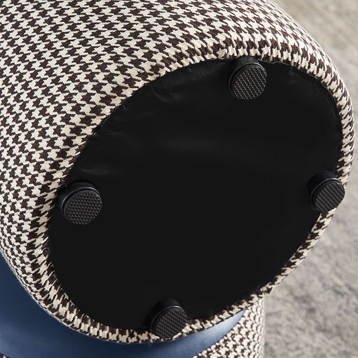 Modern Contrast Color Boucle Pouf Cylinder Shape Cotton Scratch Fool Stool Ottoman
