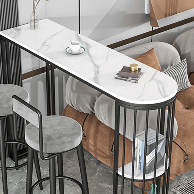 Contemporary Style 1/2/3/4 Pieces Specialty Stone Bar Table Set for Living Room