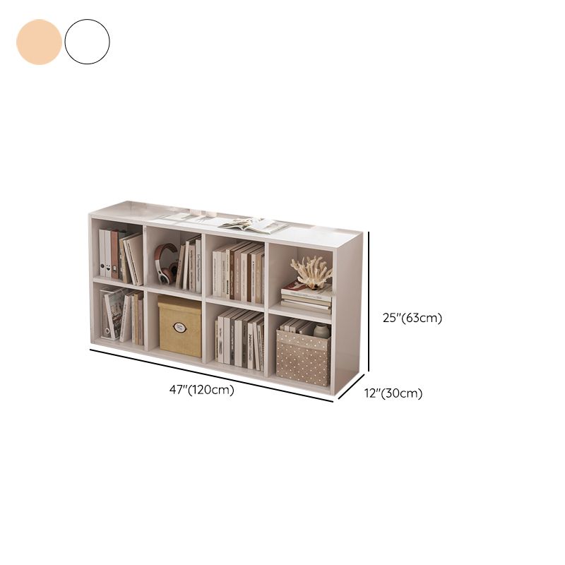 Modern Standard Bookcase Engineered Wood Open Back Bookshelf