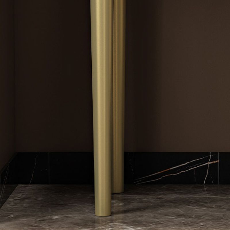 5 Drawers Stone Makeup Table Desk Vanity for Women, 17.12" D x 30.31" H, White/Blue