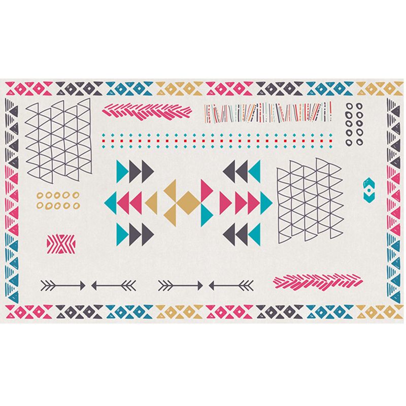 Distinctive Tribal Print Rug Victoria Americana Carpet Polypropylene Washable Rug for Living Room