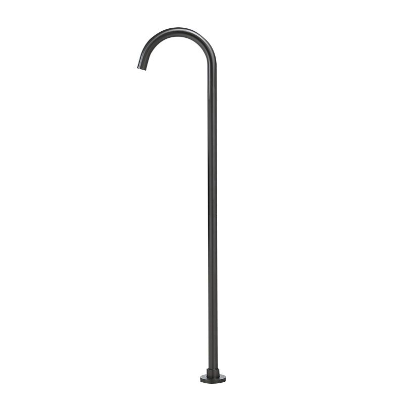 Floor Mounted Freestanding Tub Filler 1-Handle High Arc Tub Faucet