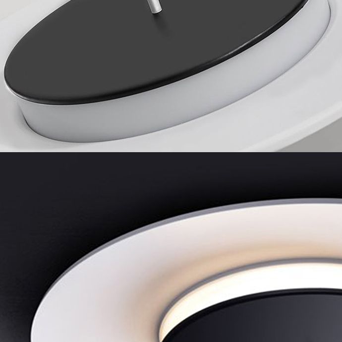 Dubbele ringen plafondinbouwlampen Modern acryl 1-lichts plafondlamp