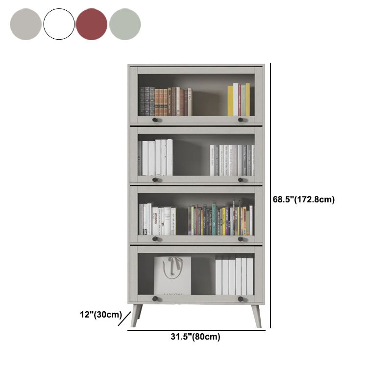 Closed Metal Bookcase Nordic Minimalist Home Living Room Bedroom Bookshelf