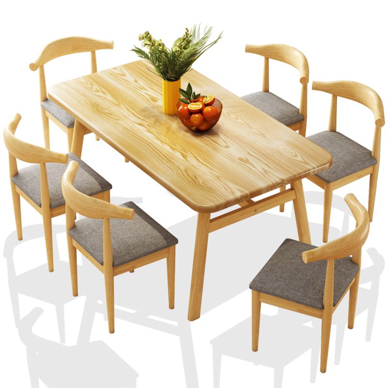 Modern Dining Table Rectangle Wooden Dinner Table for Dining Room