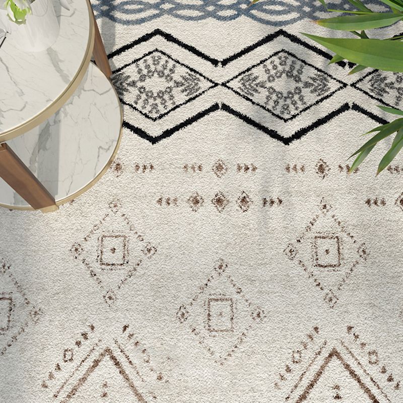 Multi-colour comfort Tapicaal Polypropyleen Geometrisch patroongebied Tapijt Niet-slip achterste backing Stain-resistente binnenvleinikant voor decor