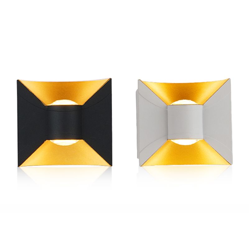 Square Shape Metal Wall Light Modern Style Multi Lights Wall Mount Light