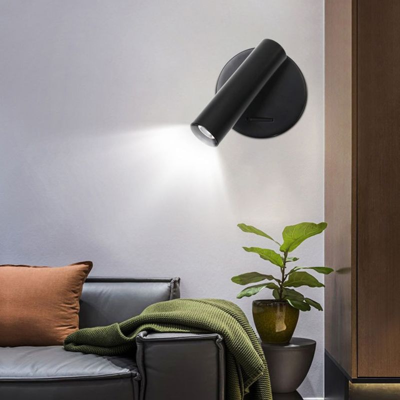 Metal Cylinder Sconce Lights Simplicity 1 Light Wall Lighting Ideas