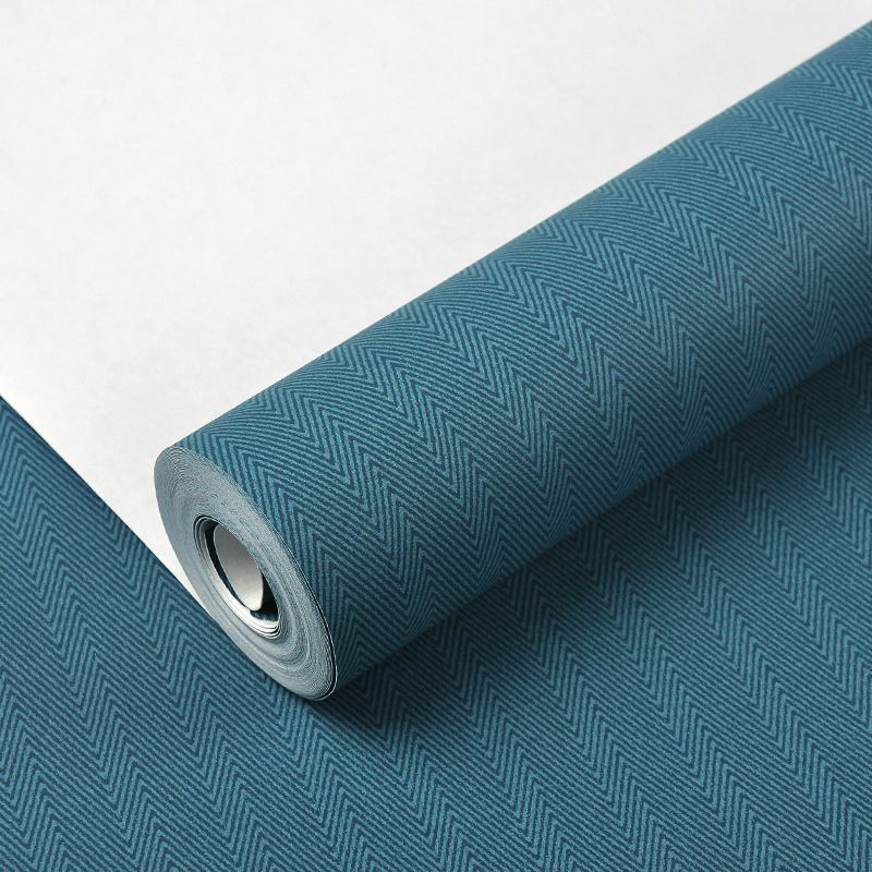 Neat Herringbone Woven Wallpaper Roll for Bedroom Solid Wall Art, 33' L x 20.5" W