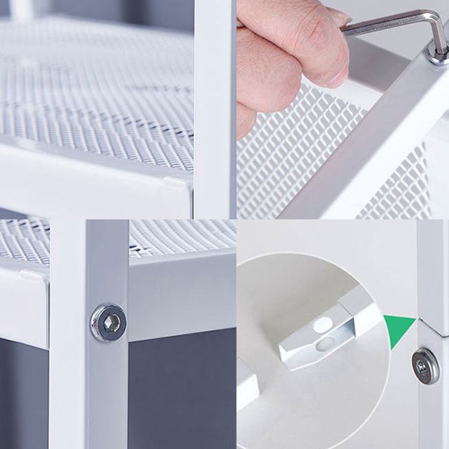 Modern Style Steel Bookshelf Ladder Open Shelf Bookcase for Home