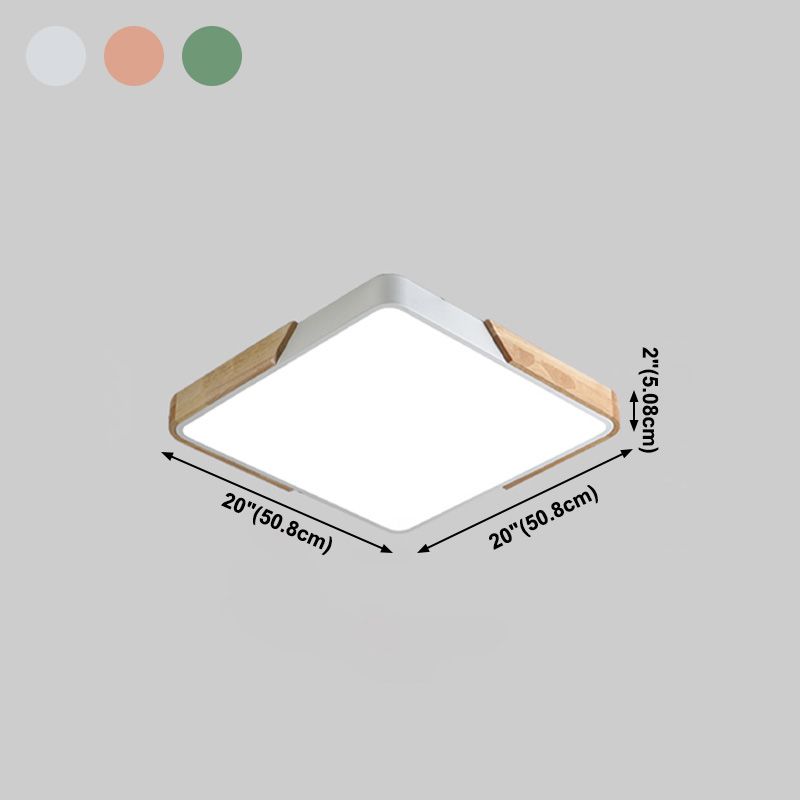 Plafonnier LED moderne et créatif en fer, montage encastré géométrique pour salle à manger