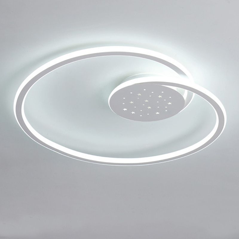 Line Shape LED-plafondlamp Modern ijzer 2-lichts inbouw voor slaapkamer