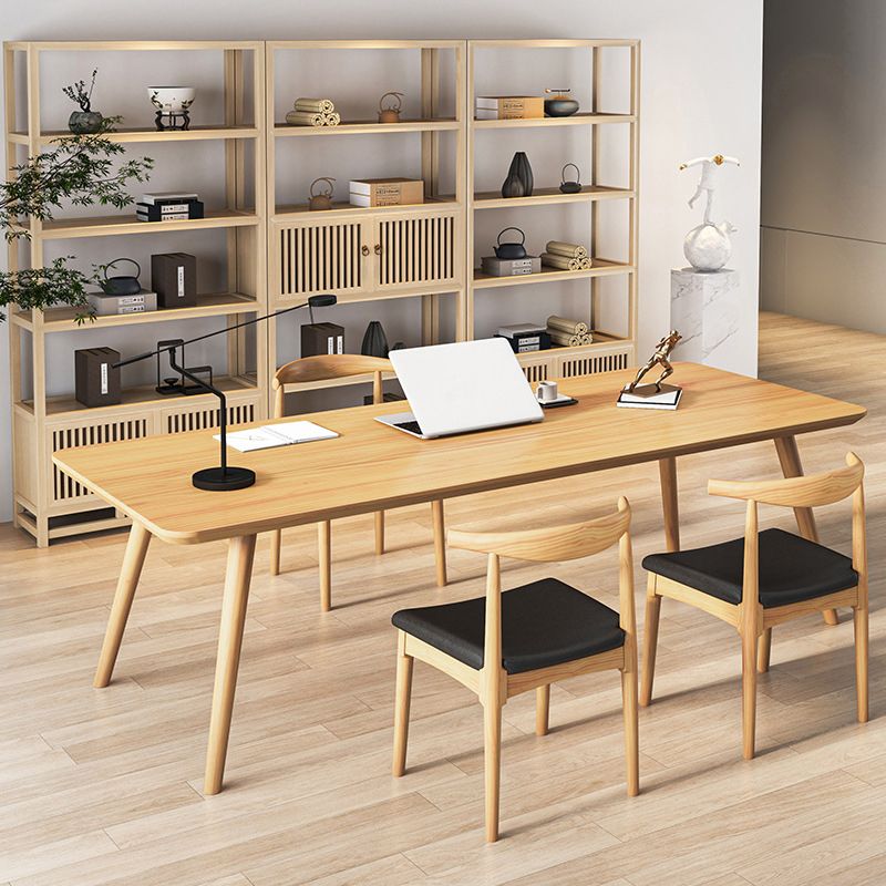 Contemporary Style Writing Desk Solid Wood Meeting Office Desk