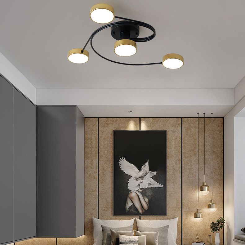Nordic Style Flush Mount Plafondlamp Eenvoudige Moderne Creatieve Plafondlamp voor Woonkamer
