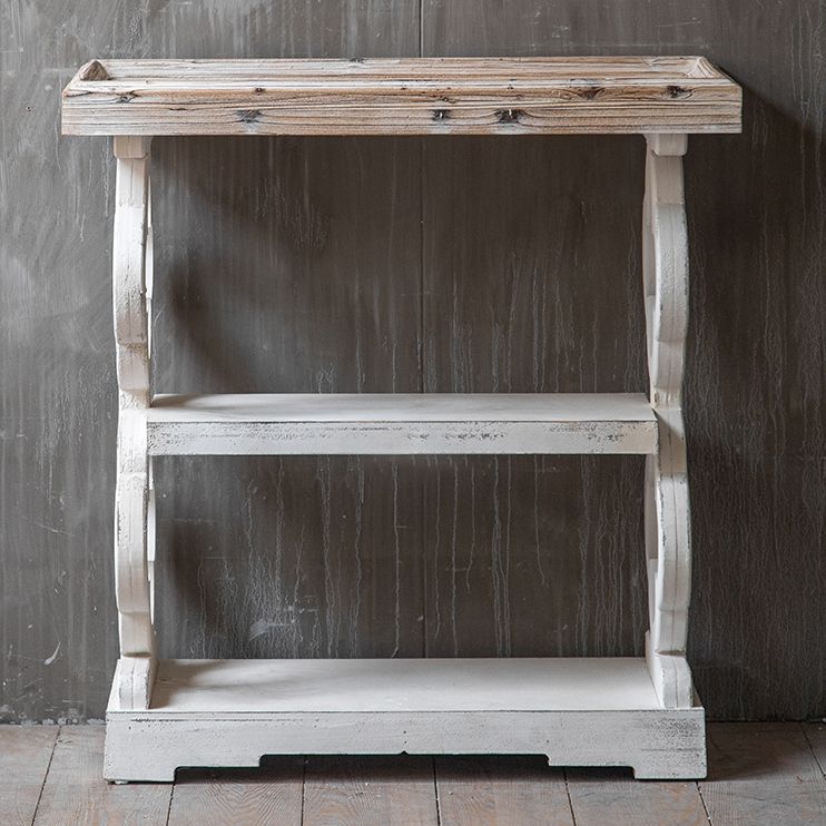 French Country Solid Wood Console Table Distressed Accent Table
