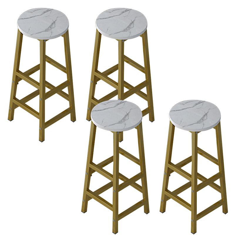 1/4/5 Pcs Manufactured Wood Bar Set with Metal Stools for Small Places