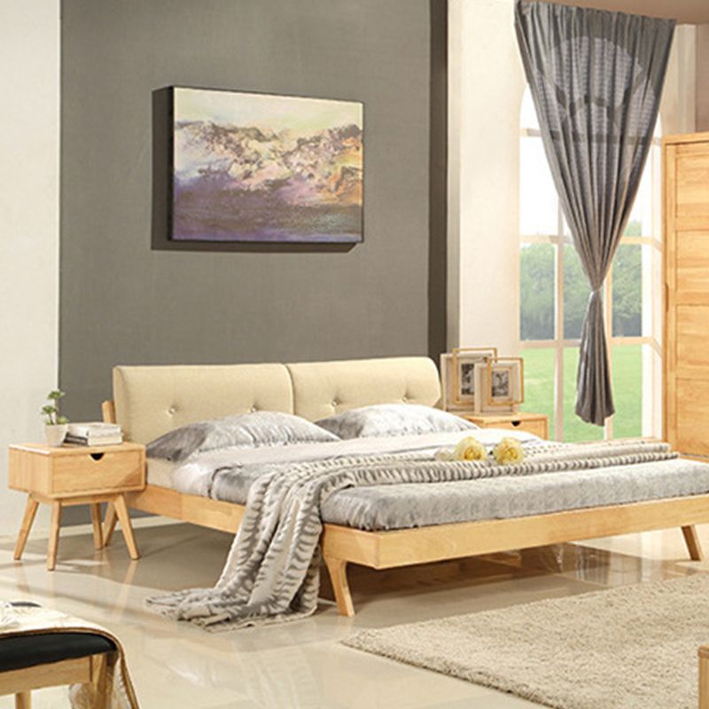 Solid Wood Modern Bed Nightstand Drawer Storage Legs Included Night Table