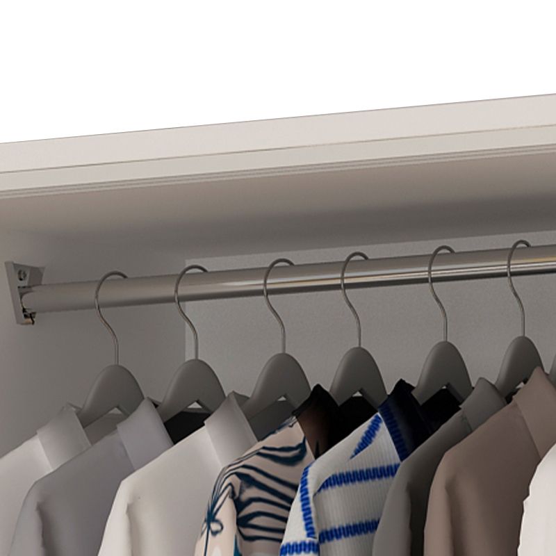 Engineered Wood Wardrobe Cabinet with Shelves Modern Wardrobe Closet