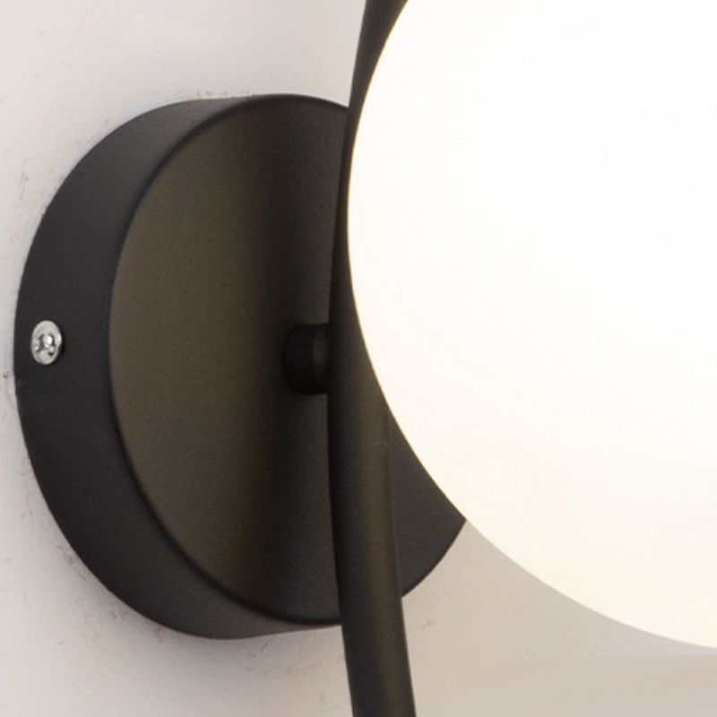 Sitting Room Antler Wall Sconce Modern Glass 1 Head Wall Mounted Light Fixture