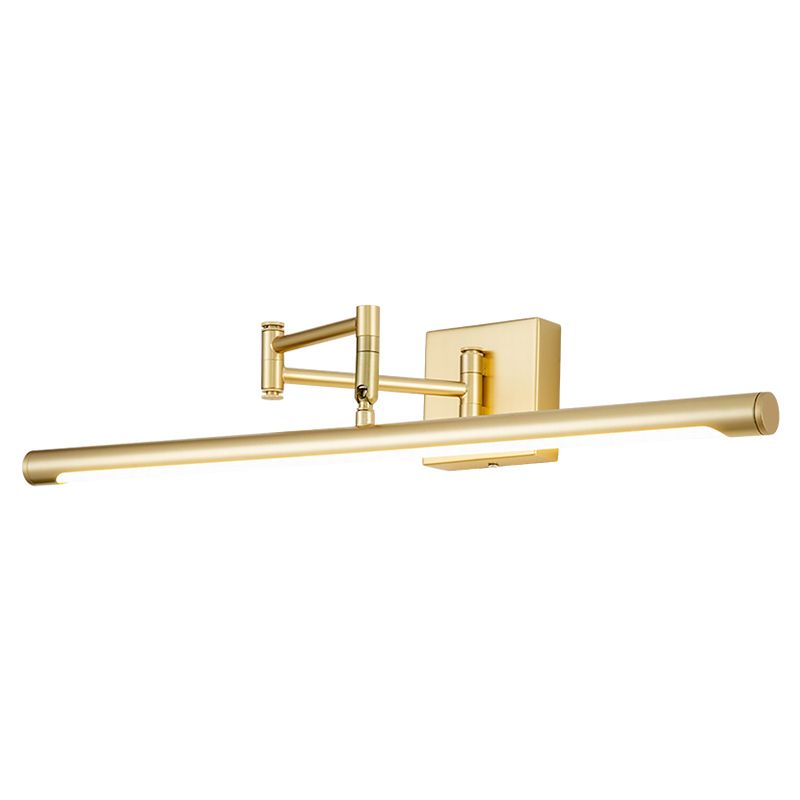 LED acrylique Application murale extensible dans la simplicité moderne Lumière murale linéaire en fer forgé pour salle de bain