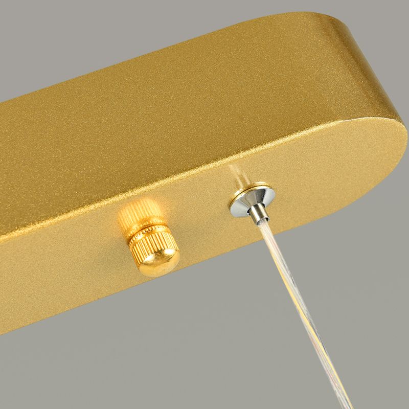 Éclairage île moderne en or