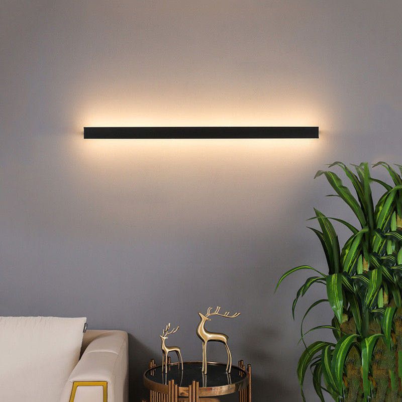 Metal Strip Wall Light Modern Linear Wall Light Sconce for Bedroom