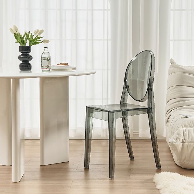 Contemporary Dining Room Plastic King Louis Back Dining Chair