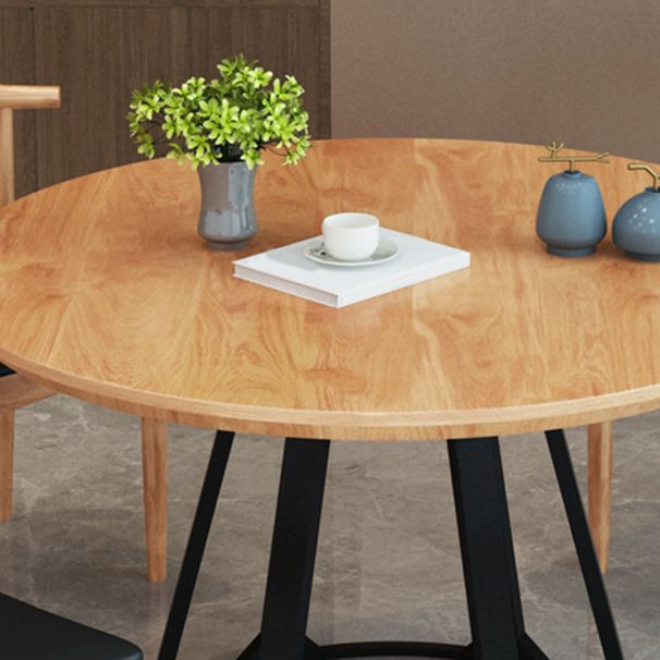 Nordic 1/2/5 Pieces Dining Set Round Wood Dining Table for Dining Room