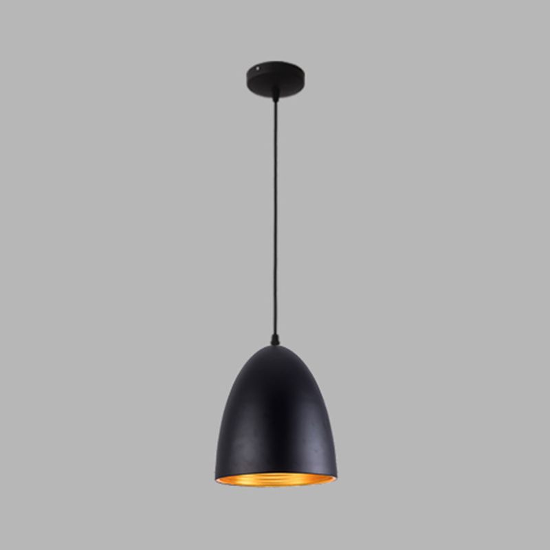 Kit de luz colgante de metal restaurante industrial sombreado en blanco lámpara colgante