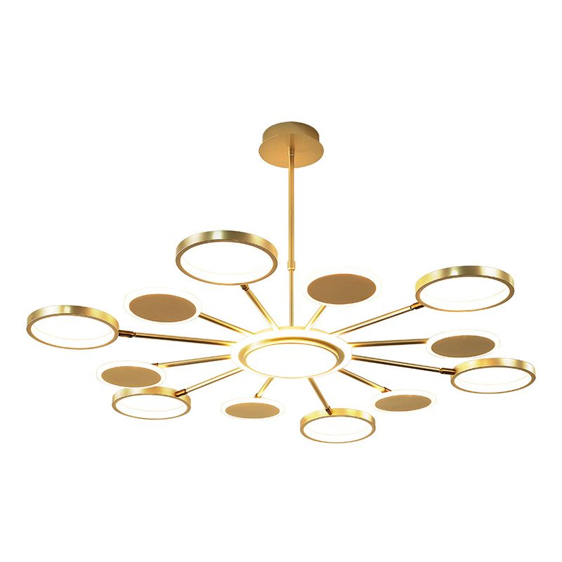 Lampadario a sospensione del metallo post-moderno Lampada a LED LED ROURO per soggiorno