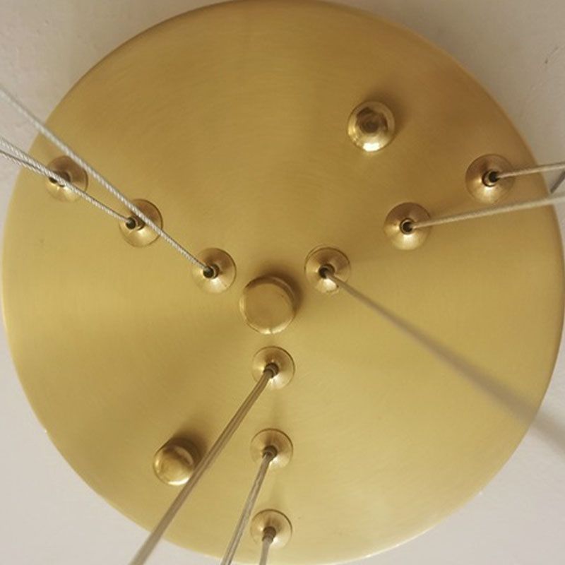 Moderner einfacher charakteristischer Stil LED Hängende Kronleuchter Licht für Wohnzimmer Esszimmertreppe