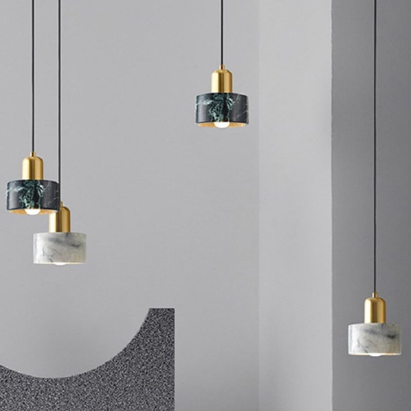 Moderne stijl cilinder naar beneden verlichting steen 1 licht hangende plafondlampen