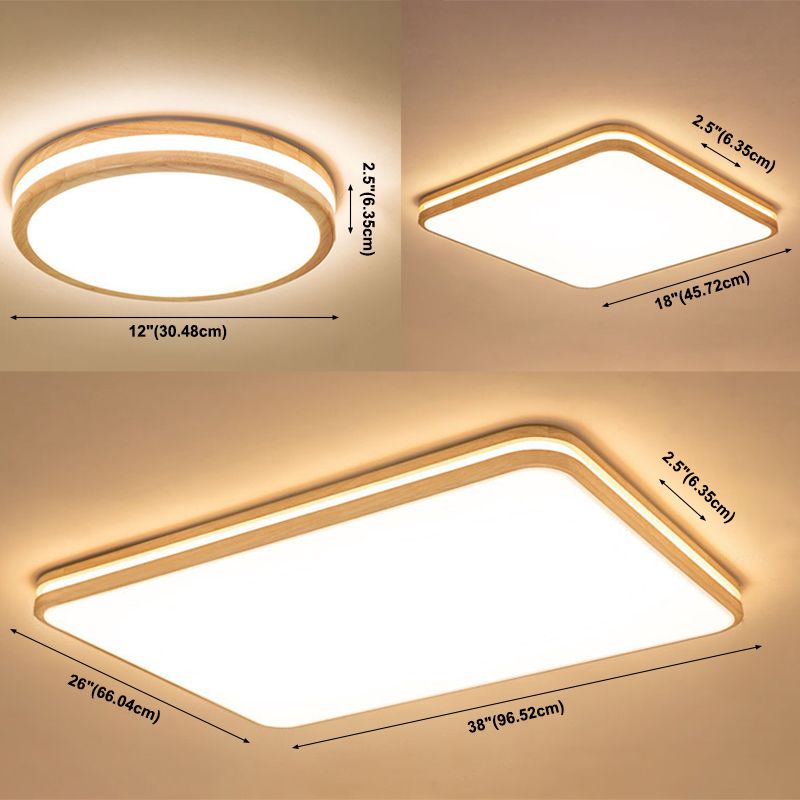 Plafonnier moderne en acrylique à 1 lumière, luminaire de plafond pour chambre à coucher