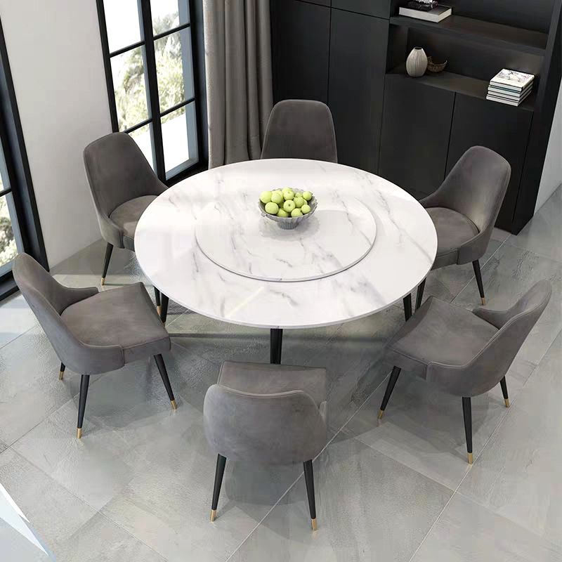 Contemporary Style Round Table Set 1/2/5/7 Pieces Dining Set for Home