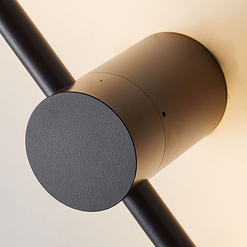 Minimalist Metal Wall Light Straight Rotatable 1 Light Wall Sconce for Bedroom