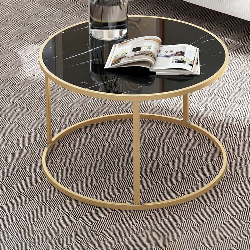 2 Piece Bunching Tables Solid Wood Coffee Table for Living Room