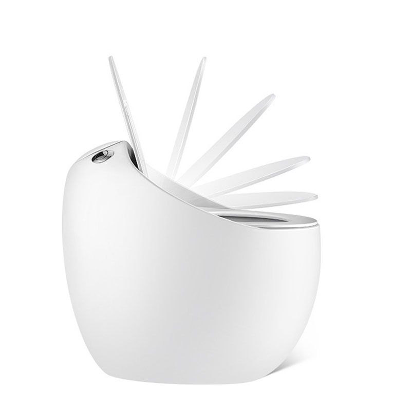 Siphon Jet Round Toilet Mini Indoor Flush Toilet for Washroom