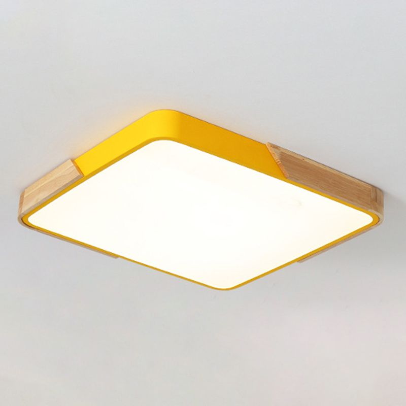 Geometrie Vorm LED-plafondlamp Modern Macaroon Acryl 1-lichts Inbouw voor slaapkamer