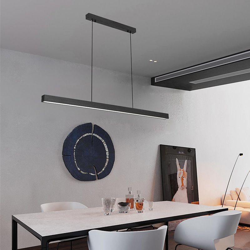 Linear Island Pendant Lights Modern Lighting Chandelier Metal 1 Light Island Lights