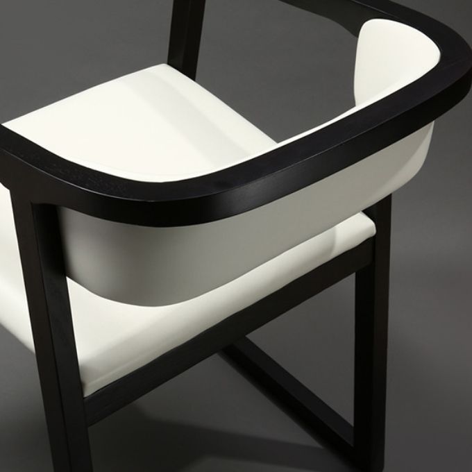 Open Back Kitchen Dining Chairs Upholstered Chairs with Solid Wood Base