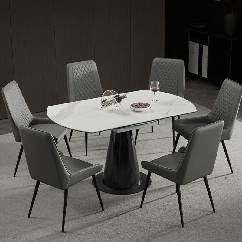 Industrial Upholstered Arm Dining Chair Kitchen Parsons Side Chair