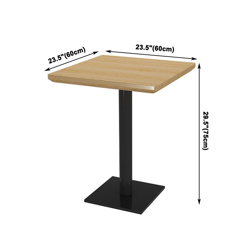 Industrialstil Esstisch Heimküche Abendessen Möbel mit schwarzer Metallbasis
