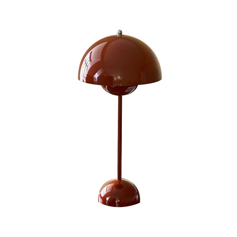 Lampes de table de nuit en métal dôme de style moderne 1 lampe de table légère