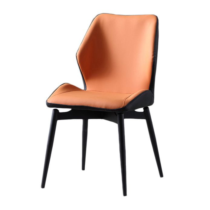 Contemporary Style Chairs Armless Chair with Metal Legs for Kitchen