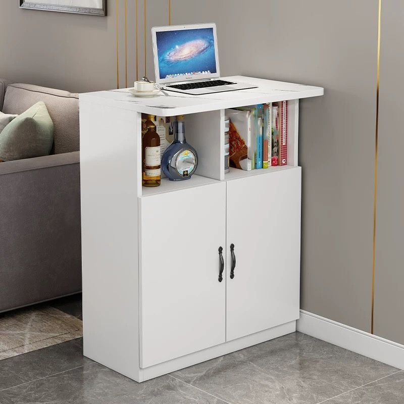 Contemporary Style Rectangle Wood Bar Height Pub Table for Kitchen