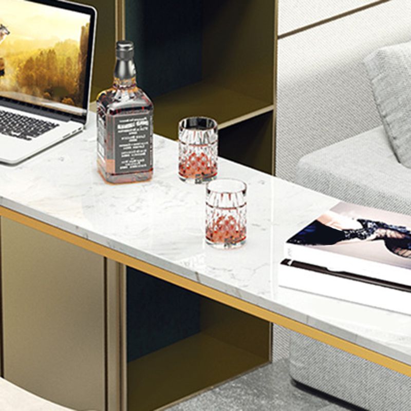 Glam Rectangle Pub Set 1/4 Pieces Counter Table with Upholstered Stools