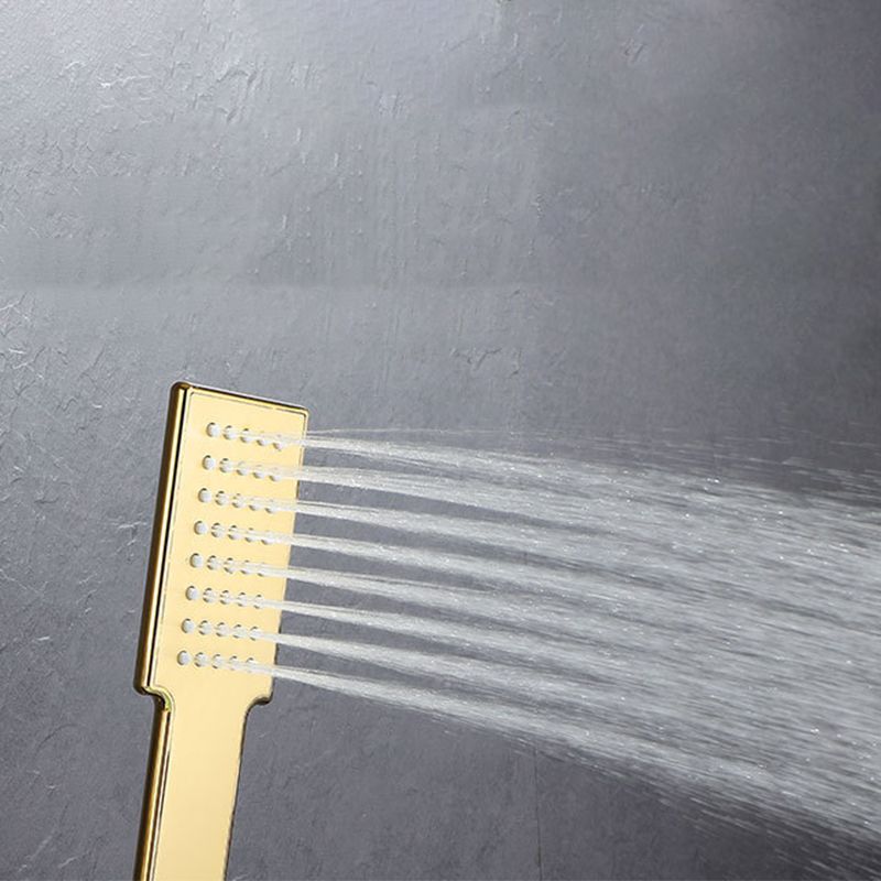 Modern Wall Mounted Metal Tub Filler Low Arc Waterfall Tub Faucet Trim