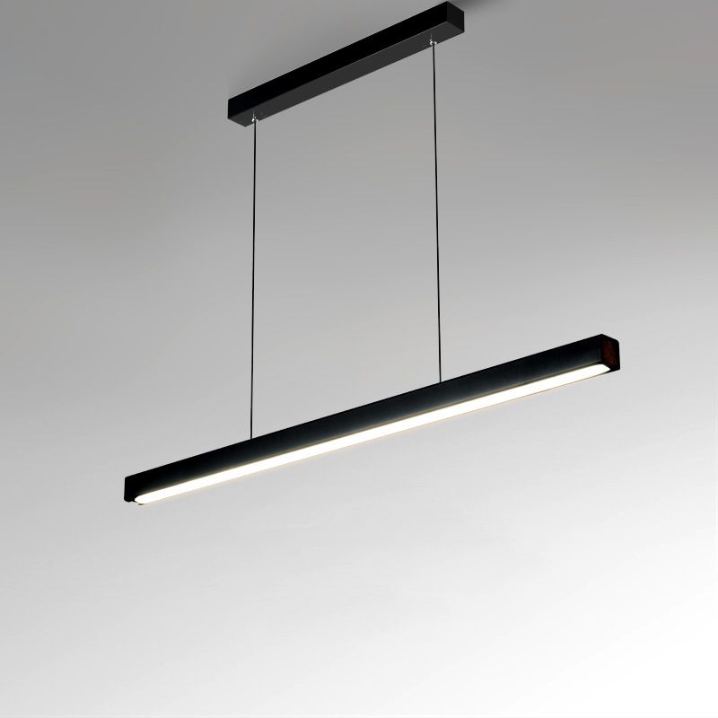 Linear Pendant Lighting Contemporary Metal 1 Light Pendant Light for Kitchen Island