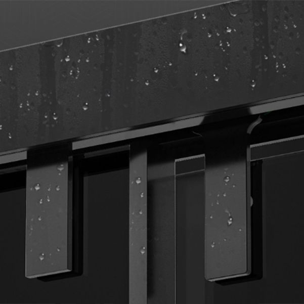 Full Frame One-shaped Tempered Glass Shower Door, Triple Linkage Shower Door